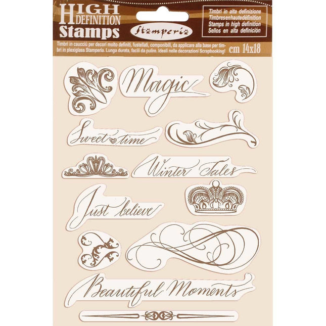 HD Naturgummistempel 14x18 cm Schöne Momente