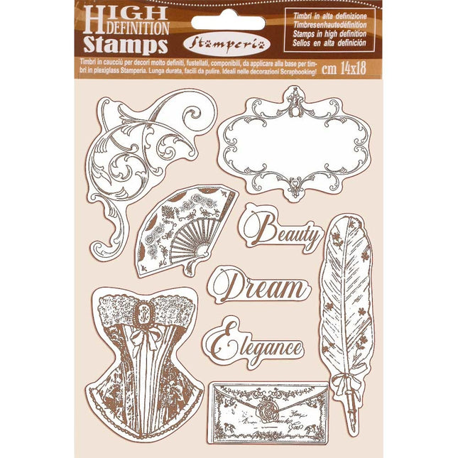 HD Naturgummistempel 14x18 cm Prinzessin