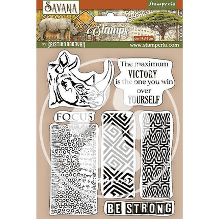 HD Naturkautschuk-Stempel 14x18 cm - Savana Graffiti