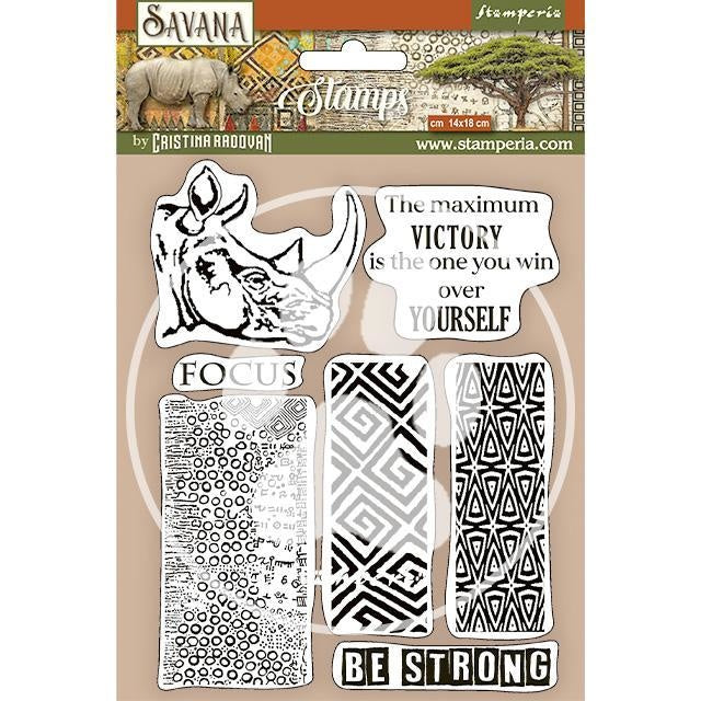 HD Naturkautschuk-Stempel 14x18 cm - Savana Graffiti