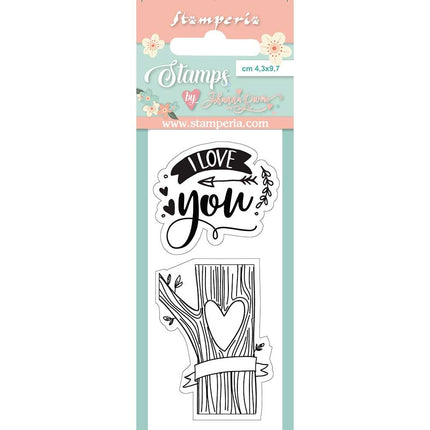 Acrylstempel 4,3x9,7 cm Ich liebe dich