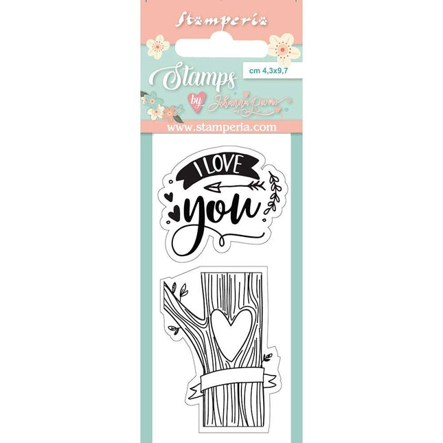 Acrylstempel 4,3x9,7 cm Ich liebe dich