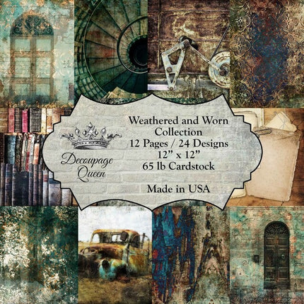 Verwitterte und Abgenutzte Kollektion Scrapbook Set